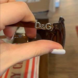 DOLCE GABBANA brown sunglasses